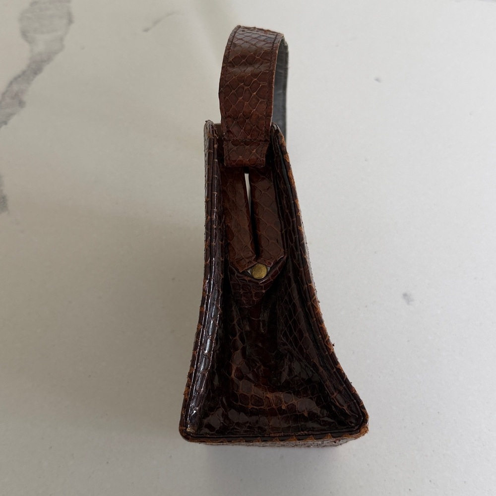 Vintage Brown Snakeskin Purse - Picture 4 of 6